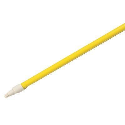 Carlisle 4022704 Mango de 60" - Fibra de vidrio rellena de espuma, roscado, amarillo