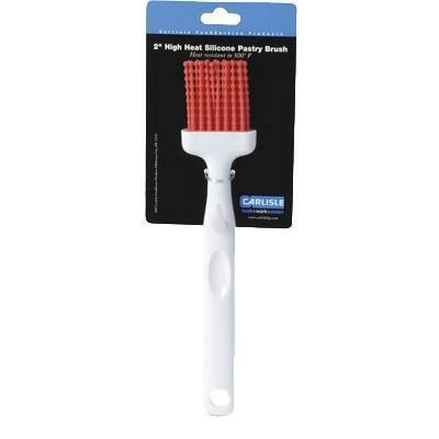 Carlisle 4040305 2" Pastry Brush - Silicone, Red