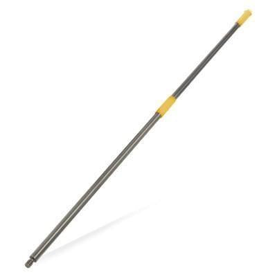 Carlisle 41199C04 60" Threaded Handle, Stainless, Yellow