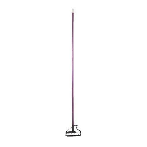Carlisle 4166468 60" Quik-Release Mop Handle with Plastic Head, Fiberglass, Purple