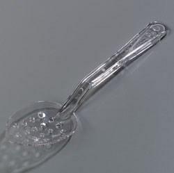 Carlisle 441107 11" Perforated Serving Spoon - Plastic, Clear
