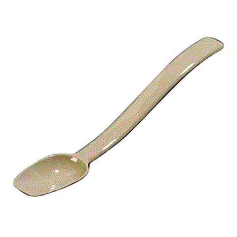 Carlisle 445006 8"L Solid Salad/Buffet Spoon with 1/4 Oz Capacity, Plastic, Beige