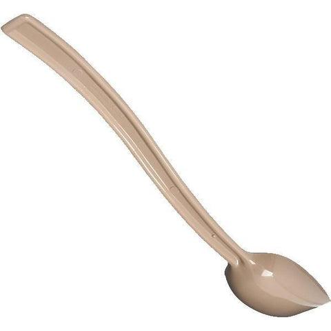 Carlisle 447006 10"L Solid Salad/Buffet Spoon with 3/4 Oz Capacity, Plastic, Beige
