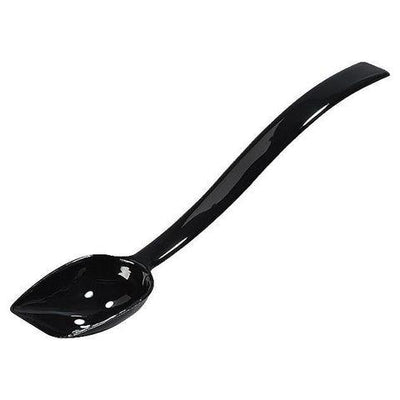 Carlisle 447103 10"L Perforated Salad/Buffet Spoon with 3/4 Oz Capacity, Plastic, Black