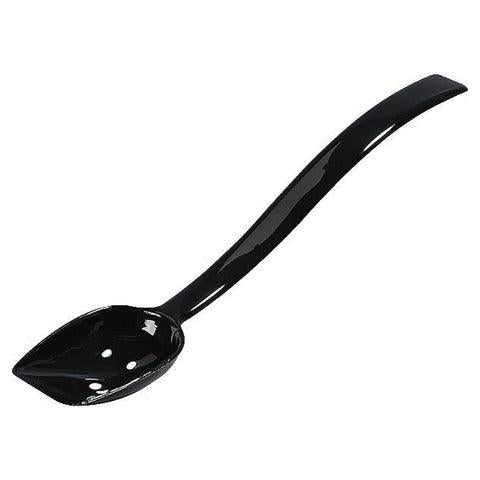 Carlisle 447103 10"L Perforated Salad/Buffet Spoon with 3/4 Oz Capacity, Plastic, Black