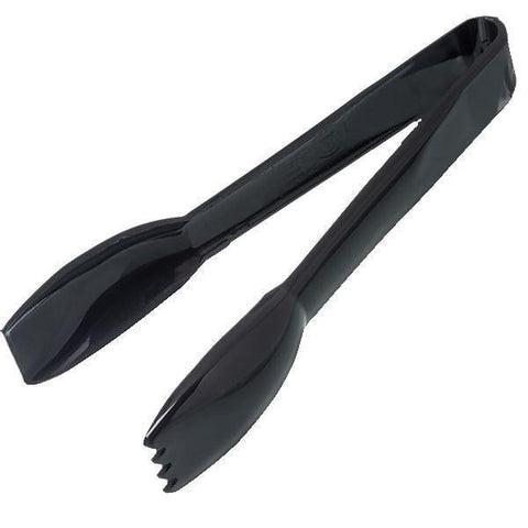 Carlisle 460603 Carly 6" Black Plastic Salad Tongs