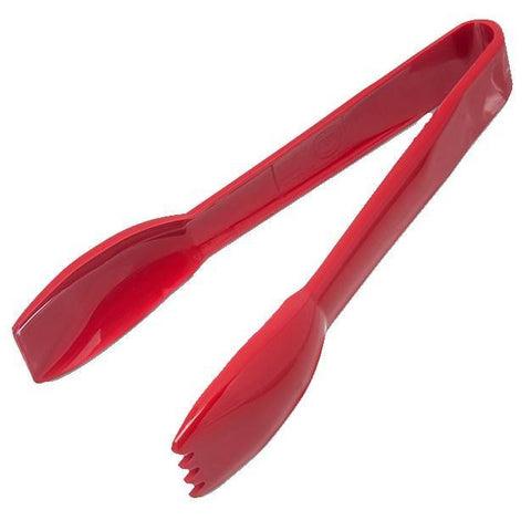 Carlisle 460605 Carly 6" Red Plastic Salad Tongs