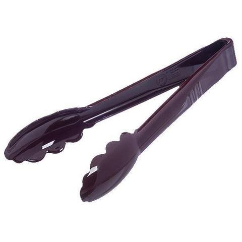 Carlisle 470901 Carly 9" Brown Plastic Utility Tongs