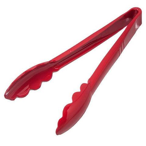 Carlisle 470905 Carly 9" Red Plastic Utility Tongs