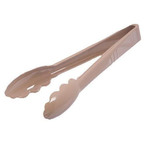 Carlisle 470906 Carly 9" Beige Plastic Utility Tongs