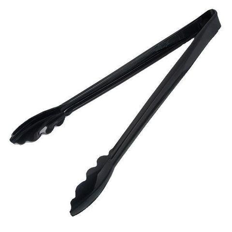 Carlisle 471203 Carly 12" Black Plastic Utility Tongs