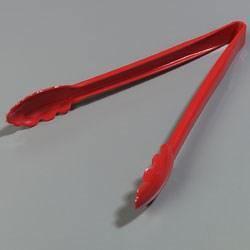 Carlisle 471205 Carly 12" Red Plastic Utility Tongs