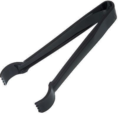 Carlisle 480603 Carly 6" Black Plastic Pom Tongs