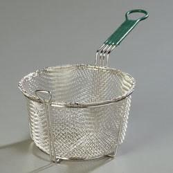 Carlisle 601028 Mesh Fryer Basket with Front Drain Hook, 8-3/4" Round , Steel