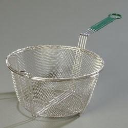 Carlisle 601031 Mesh Fryer Basket with Front Drain Hook, 11-1/2" Round , Steel