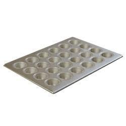 Carlisle 601829 Minimuffin/Cupcake Pan with (24) 1-3/4 Oz Cup Capacity, Aluminized Steel