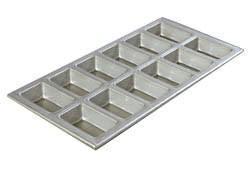 Carlisle 606903 Mini-Loaf Pan with (12) Loaf Capacity, Aluminized Steel