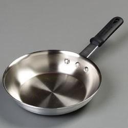 Carlisle 60708RS 8" Stainless Steel Frying Pan with Solid Silicone Handle
