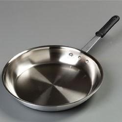 Carlisle 60712RS 12" Stainless Steel Frying Pan with Solid Silicone Handle