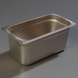 Carlisle 607136 Durapan 1/3 Size 6" Deep Anti-Jam Steam Table Pan, 24 Gauge