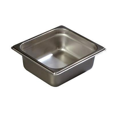 Carlisle 607162 Durapan Sixth Size 2-1/2" Deep Steam Table Pan, Stainless