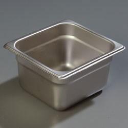 Carlisle 607164 Durapan Sixth Size 4" Deep Steam Table Pan, Stainless