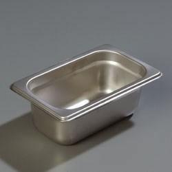 Carlisle 607192 Durapan Ninth Size 2-1/2" Deep Steam Table Pan, Stainless