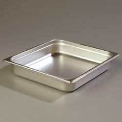 Carlisle 607232 Durapan 2/3 Size 2-1/2" Deep Anti-Jam Stainless Steel Steam Table / Hotel Pan - 24 Gauge