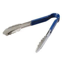 Carlisle 60756014 9-1/2" Stainless Utility Tongs, Blue