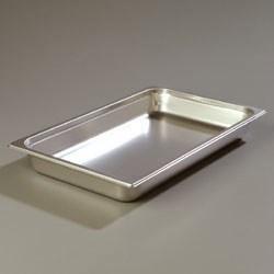 Carlisle 608002 Durapan Full Size 2-1/2" Deep Anti-Jam Stainless Steel Steam Table / Hotel Pan - 22 Gauge