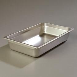 Carlisle 608004 Durapan Full Size 4" Deep Anti-Jam Stainless Steel Steam Table / Hotel Pan - 22 Gauge