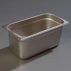 Carlisle 608136 Durapan 1/3 Size 6" Deep Anti-Jam Steam Table Pan, 22 Gauge