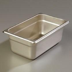 Carlisle 608144 Durapan Quarter Size 4" Deep Steam Table Pan, Stainless