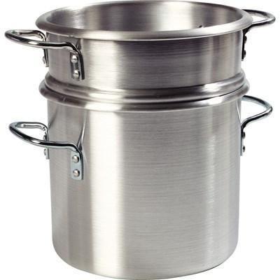 Carlisle 60934 20 Qt Double Boiler with 18 Qt Inset & Cover, Aluminum