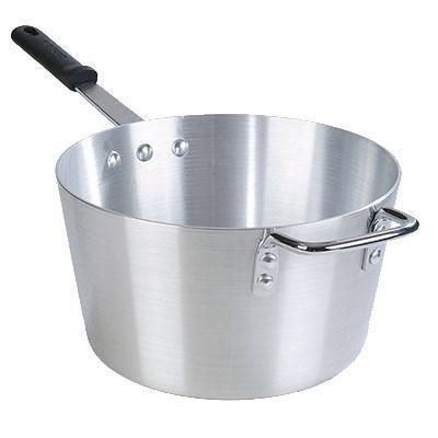 Carlisle 61710 10 Qt Aluminum Saucepan with Solid Silicone Handle