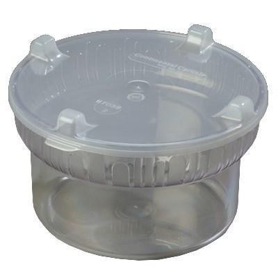 Carlisle 703907 1-9/10 Qt Crock with Lid, Polycarbonate, Clear