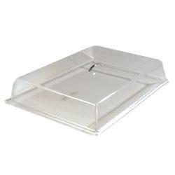 Carlisle SC2507 Pastry Tray Cover - 24-3/8 X 16-5/8" Acrylic, Chrome/Clear