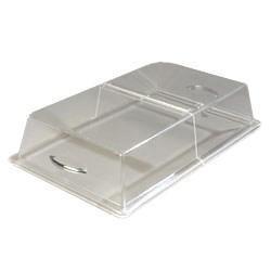 Carlisle SC2907 Pastry Tray Cover - 21-5/16" X 13-5/16" Acrylic, Chrome/Clear