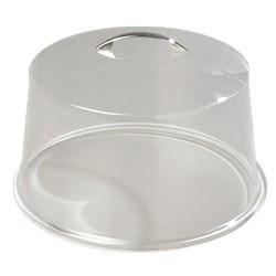 Carlisle SC3207 11-7/8"Dia. Cake Cover - Acrylic Round, Chrome/Clear