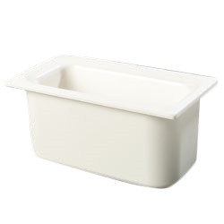 Carlisle CM110202 Coldmaster 1/3 Size Cold Food Pan - 6" Deep, ABS Plastic, White