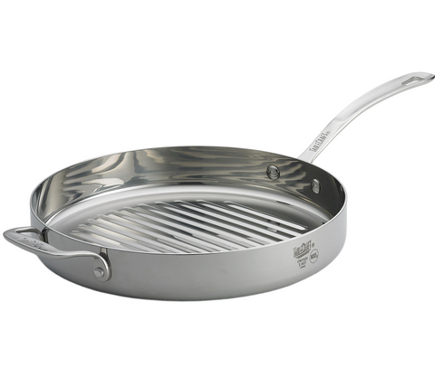 Tablecraft CW7020 Tri-Ply Cookware Round 11" Grill Pan