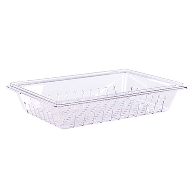 Carlisle 1062807 StorPlus™ Colander, 26"L x 18"W x 5"H, rectangular, clear, NSF, Made in USA