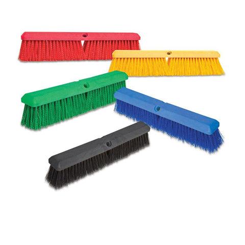 Malish 37148 Push Broom 18" Yellow