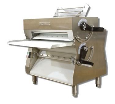 Dough Pro DPR3000 rodillo para masa, diseño de mesa, doble pasada, raspadores accionados por resorte, control de espesor, rollos de hasta 18" de corteza, espesor ajustable, 3/4 HP, cETLus, ETL-Sanitation, cETLus, ETL-Sanitation