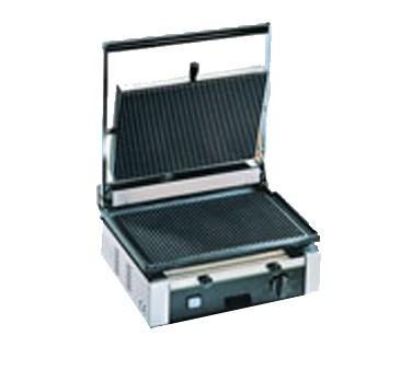 Eurodib USA CORT-R-110 Prensa Panini comercial Single Sirman con placas ranuradas de hierro fundido, 110v/60/1-ph