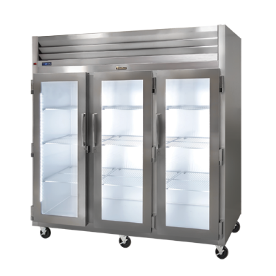 Traulsen G32010 Refrigerador con exhibición elegido por el distribuidor (tres secciones), 69.1 pies cúbicos. pie