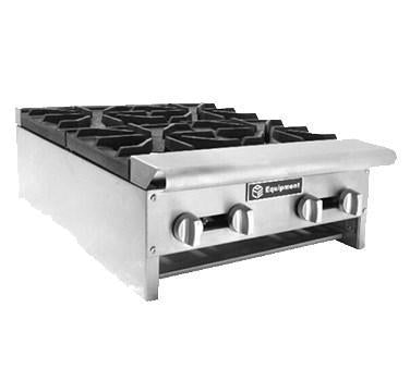 AEHP48 Placa caliente de gas para mostrador de 8 quemadores NG/LP 48"W x 30"D x 10"H
