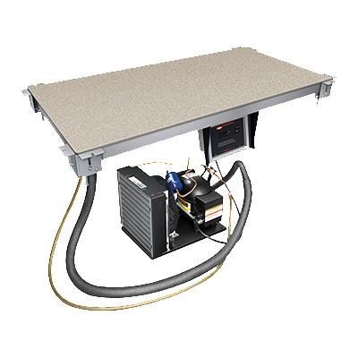 Hatco CSSBF-24-S Swanstone Built-in Bottom-Mount Cold Shelf - 24" x 24"