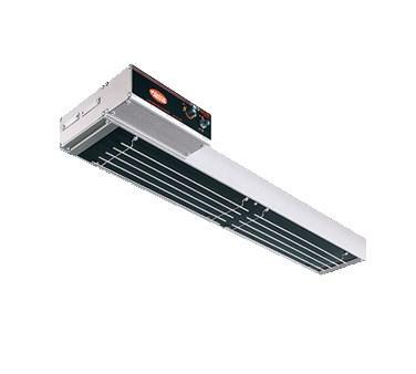 Hatco GRAIH-60D6 Glo-Ray 60" Double Infra-Black Strip Warmer with Remote Controls and 6" Spacer - 2800 Watts