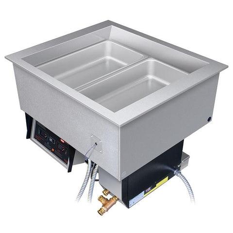 Hatco HCWBI-4DA Four Pan Dual Temperature Hot / Cold Drop In Food Well - 208V, 3 Phase, 4000W